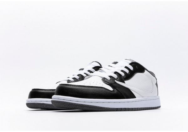 Nike x Travis Scott Air Jordan 1 Low Black White – Image 2